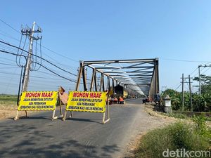Ada Perbaikan Jembatan Kencing Kudus, Lalu Lintas ke Jepara Dialihkan