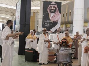 Suasana Bandara Internasional Jeddah Dipenuhi Jemaah Calon Haji