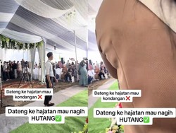 Viral Aksi Wanita Kondangan Sekalian Tagih Utang, Begini Reaksi Pengantinnya