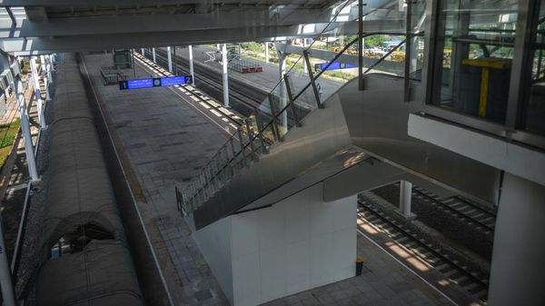 Foto Terkini Stasiun Kereta Cepat Tegalluar yang Nyaris Rampung