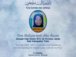 Jemaah Haji Asal Tebo Jambi Wafat di Tanah Suci karena Diare