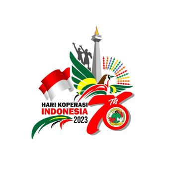 Logo Hari Koperasi Indonesia ke-76 Tahun 2023