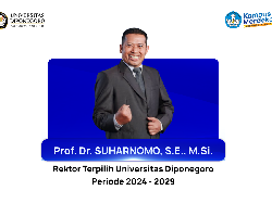 Prof Suharnomo Terpilih Jadi Rektor Undip 2024-2029, Ini Sosoknya