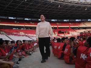 Cek Persiapan Puncak Bulan Bung Karno, Puan: Kita Gebrak GBK Besok Cek Persiapan Puncak Bulan Bung Karno, Puan: Kita Gebrak GBK Besok