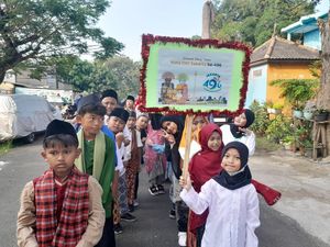 Sambut HUT DKI Jakarta, Ratusan Siswa Sekolah Ikut Kirab Budaya