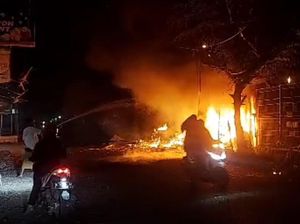 Warung Kelontong di Probolinggo Terbakar Uang Tunai Rp 23 Juta Hangus