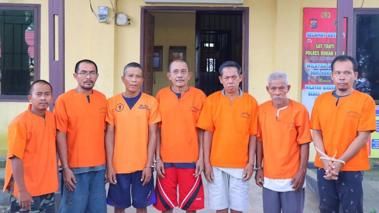 8 Pelaku Bakar Lahan Ditangkap di Rohil, 1 Masih di Bawah Umur