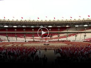 Persiapan Acara Puncak Bulan Bung Karno di GBK