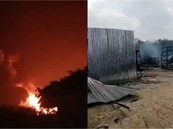 Gudang Penyulingan BBM Ilegal di Muba Terbakar Habis, Polisi Buru Pemilik