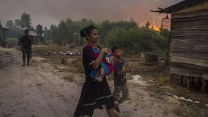 Kebakaran Lahan di Kalsel Nyaris Merambati Permukiman Warga