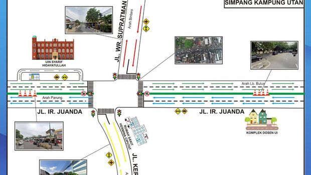 Simpang Kampung Utan Tangsel Akan Diuji Coba 24-27 Juni, Ini Rinciannya