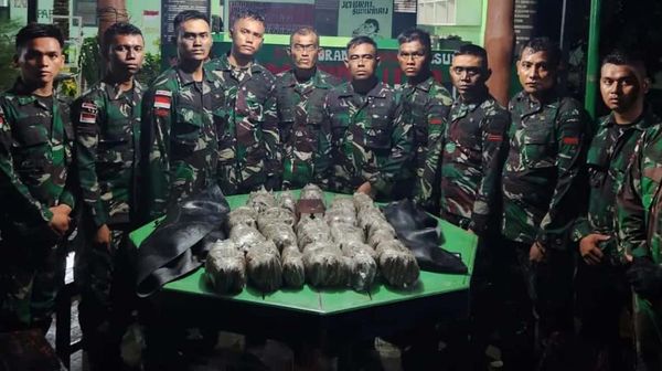 TNI Gagalkan Penyelundupan Ganja di Perbatasan RI-PNG