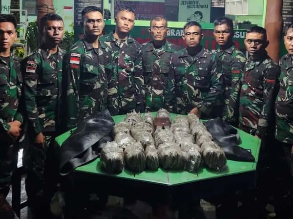 TNI Gagalkan Penyelundupan Ganja di Perbatasan RI-PNG