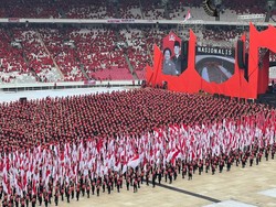 Satgas Cakra Buana PDIP Hentak GBK, Hasto Ungkap Makna Penampilannya