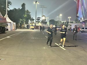 2 Jam Usai Puncak Bulan Bung Karno, Kompleks GBK Sudah Dipakai Olahraga
