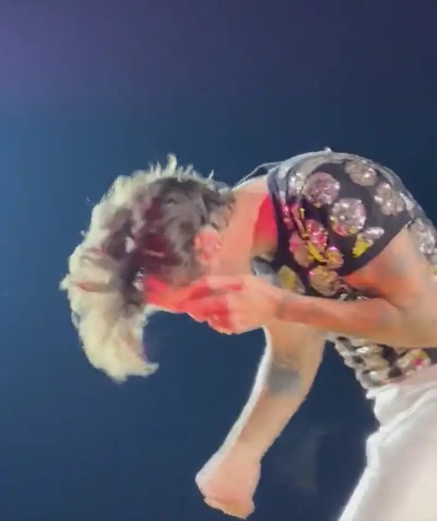 Harry Styles/Foto: Twitter.com/ibringthepop insiden artis internasional yang diserang penggemar