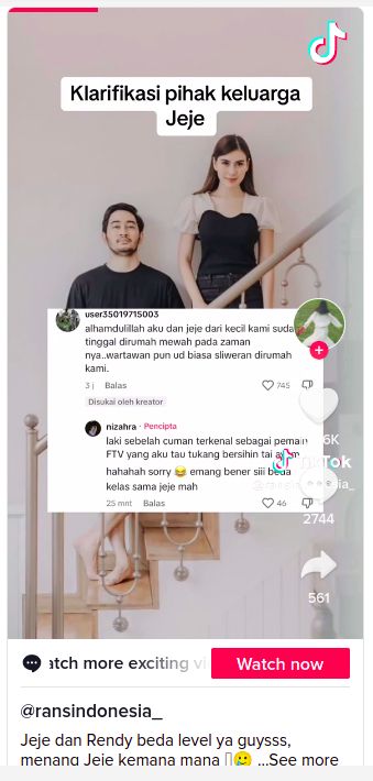 Unggahan soal Jeje Govinda