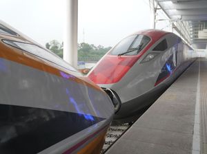 Kereta Inspeksi dan Penumpang Digandeng Saat Uji Coba KCJB, Ini Potretnya