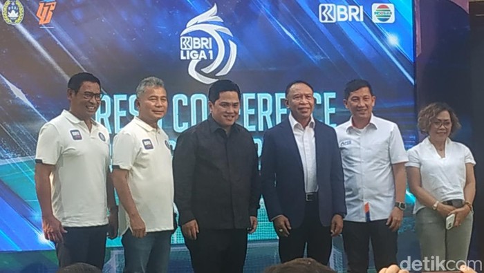 Konferensi pers menjelang kickoff Liga 1 2022/2023.