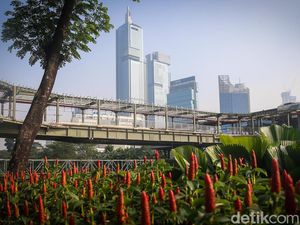 Proyek Jembatan Penghubung LRT-KRL Dukuh Atas Terus Dikebut