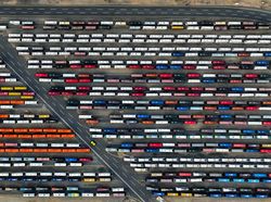 Potret Deretan Bus Pengangkut Jemaah Haji 2023