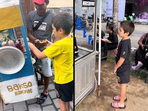 El Barack Jajan Mie Ayam dan Batagor Kaki Lima, Netizen Puji Sikapnya El Barack Jajan Mie Ayam dan Batagor Kaki Lima, Netizen Puji Sikapnya