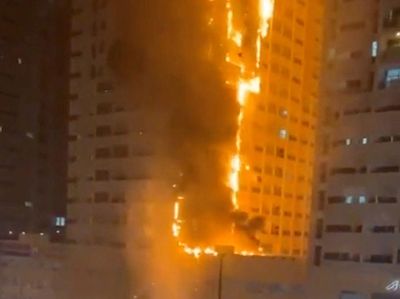 Kebakaran Landa Gedung Apartemen di Uni Emirat Arab