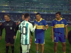 Melihat Aksi Lionel Messi di Laga Penghormatan untuk Riquelme