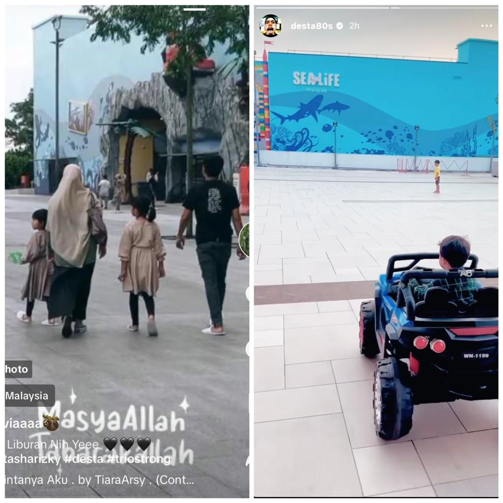 Momen liburan Desta dan Natasha Rizki usai bercerai