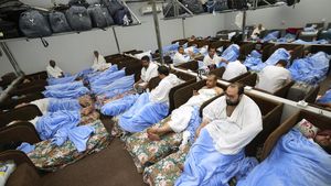Penampakan Tempat Istirahat Jemaah Haji di Mina