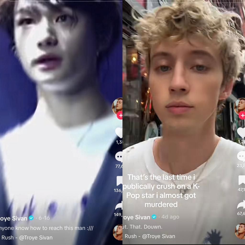 Unggahan Troye Sivan saat pamer suka Hyunjin