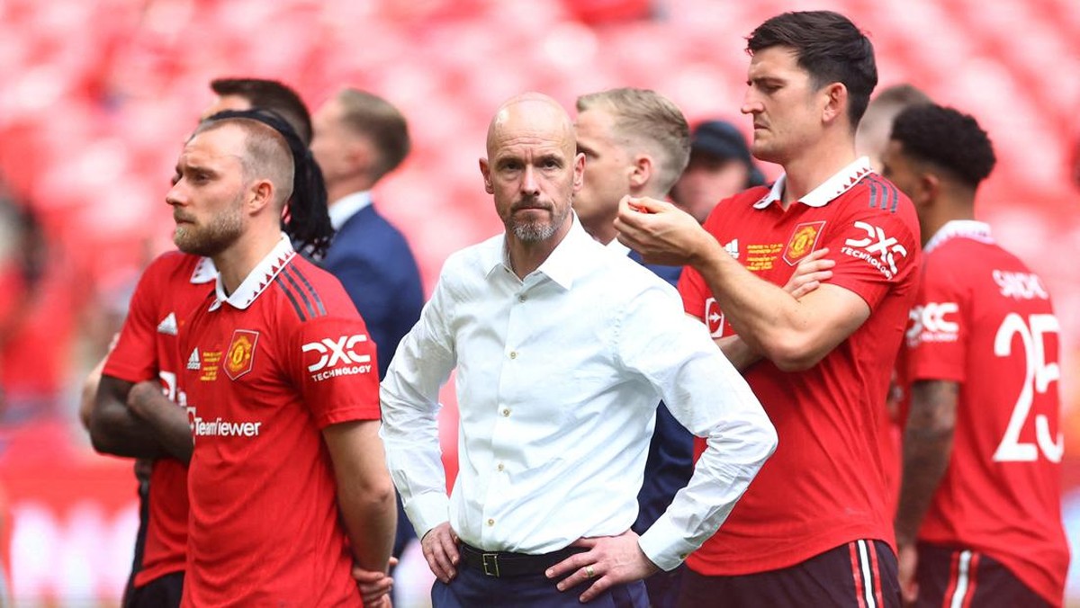 Erik Ten Hag menuntut Manchester United segera bangkit demi start musim yang bagus. (Foto: REUTERS/CARL RECINE)