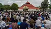 Potret Salat Idul Adha Muhammadiyah di Masjid Gedhe Kauman Yogyakarta