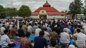 Potret Salat Idul Adha Muhammadiyah di Masjid Gedhe Kauman Yogyakarta