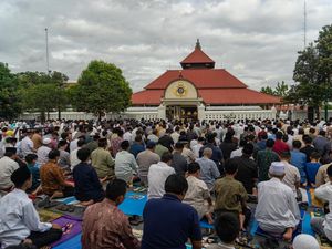 Potret Salat Idul Adha Muhammadiyah di Masjid Gedhe Kauman Yogyakarta