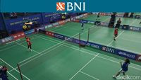 Ragam Aksi Pebulutangkis Muda ke Semifinal BNI Sirnas B Kalsel 2023