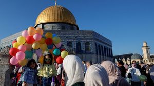 Suasana Perayaan Idul Adha di Kompleks Al Aqsa