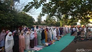 Suasana Salat Idul Adha Jemaah Muhammadiyah di Nusa Loka BSD
