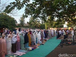 Suasana Salat Idul Adha Jemaah Muhammadiyah di Nusa Loka BSD
