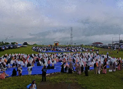 Suasana Salat Idul Adha Muhammadiyah di Tanah Air