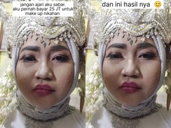 Zonk! Pengantin Ini Bayar Makeup Rp 25 Juta, Hasilnya Bikin Mau Nangis