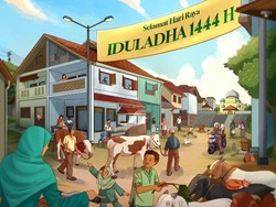 Kucing Oyen Curi Perhatian Warganet di Postingan Ucapan Idul Adha Jokowi