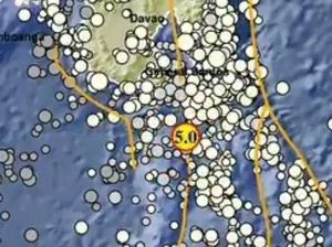 Gempa Terkini M 5,0 Guncang Pulau Karatung Sulut, Berpusat di Laut