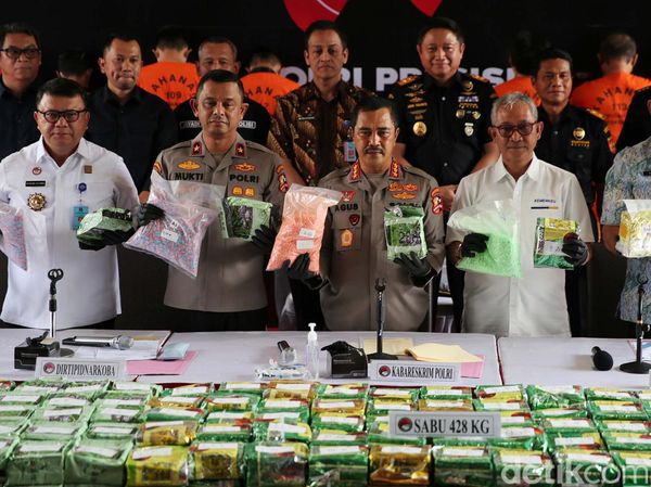 Bareskrim Amankan 428 Kg Sabu dan 162.932 Butir Ekstasi