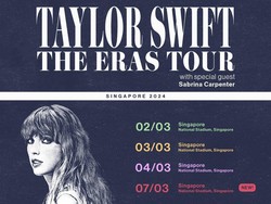 Konser Taylor Swift di Singapura Bikin Harga Tiket Pesawat Naik Dua Kali Lipat