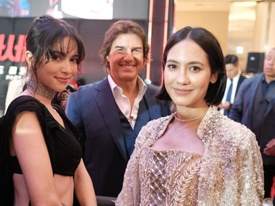 Foto: Gaya Pevita Pearce di Premier Mission Impossible 7, Ketemu Tom Cruise