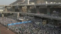 Potret Kepadatan Jamarat Usai Jemaah Haji Lempar Jumrah Hari Kedua