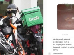Tak Sengaja Jatuhkan Makanan Pembeli, Driver Ojol Ini Justru Diberi Tip