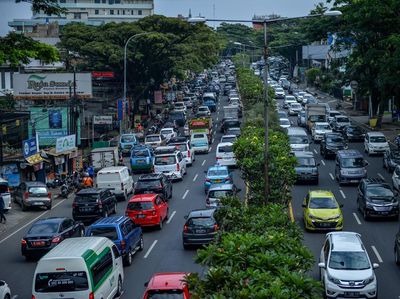 Foto-foto Kemacetan Kota Bandung di Momen Libur Panjang