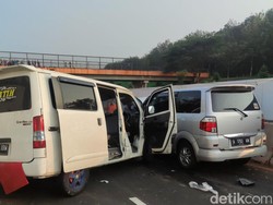 Penampakan Tabrakan Beruntun di Tol Cipali, Libatkan 3 Kendaraan